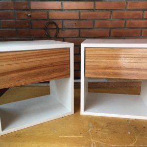 Compact 1 Drawer 2 Toned bedside table