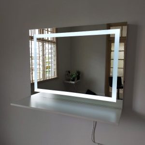 800 X 700 LED Mirror with shelf