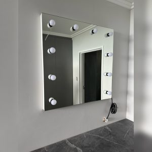 800 X 800 Frameless wall mounted Hollywood mirror