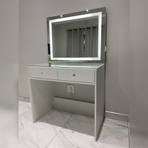 800 X 500 2 Drawer Glass Top LED Vanity