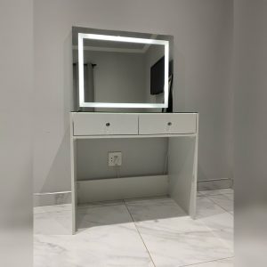 800 X 500 2 Drawer Glass Top LED Vanity